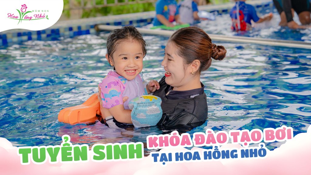 Tuyển sinh khóa đào tạo bơi cho các em mầm non