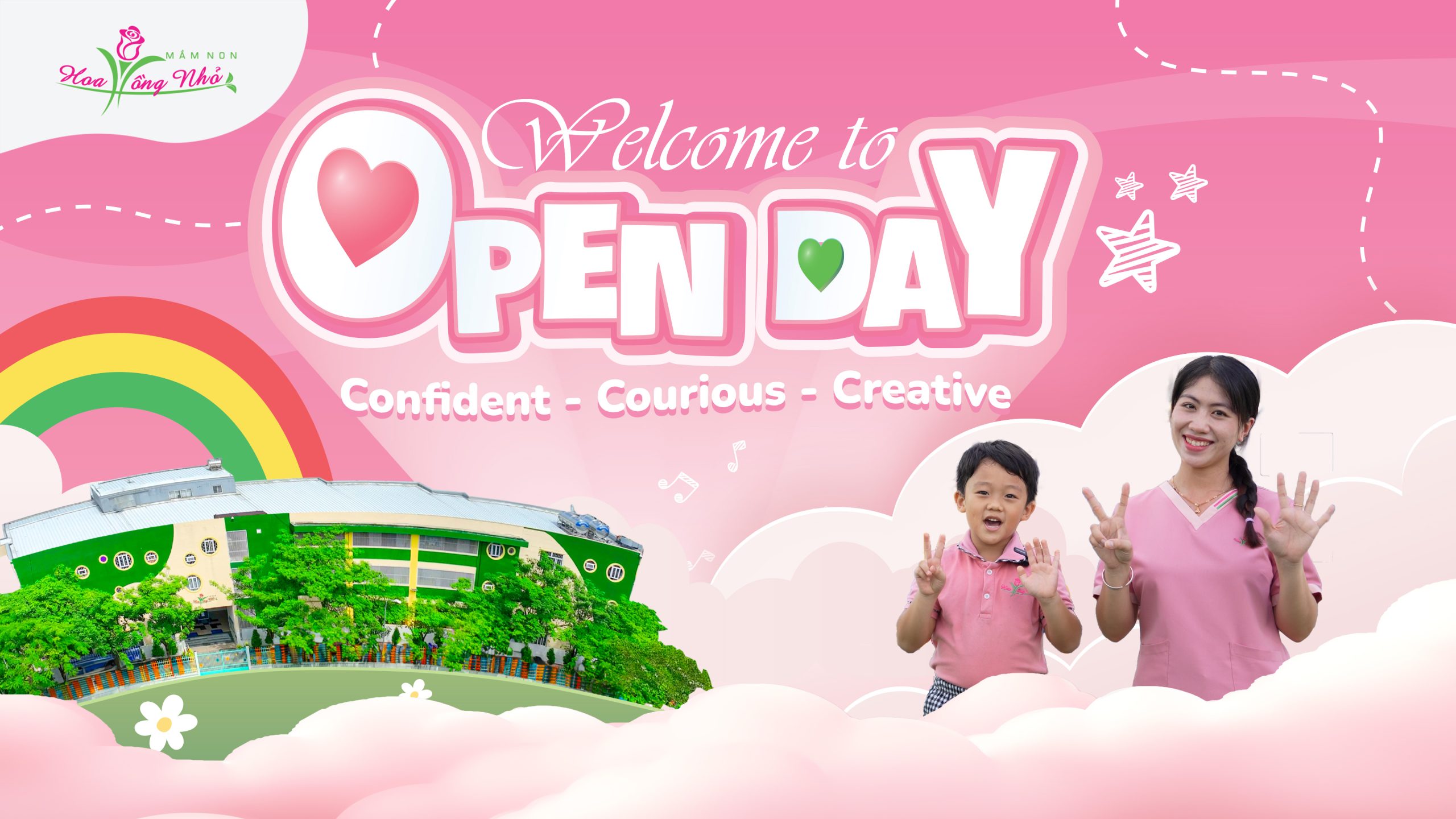 ngày hội OpenDay tại trường mầm non Hoa Hồng Nhỏ